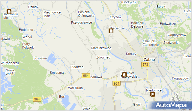 mapa Zdrochec, Zdrochec na mapie Targeo