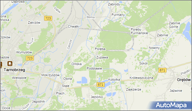 mapa Żupawa, Żupawa na mapie Targeo