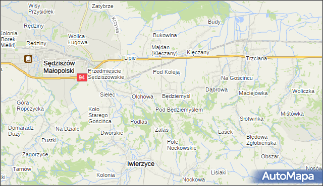 mapa Będziemyśl, Będziemyśl na mapie Targeo