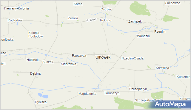 mapa Ulhówek, Ulhówek na mapie Targeo