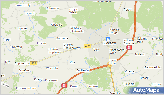 mapa Bujnów, Bujnów na mapie Targeo