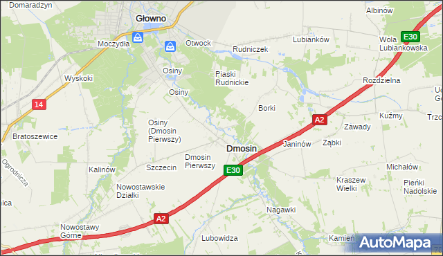 mapa Dmosin Drugi, Dmosin Drugi na mapie Targeo