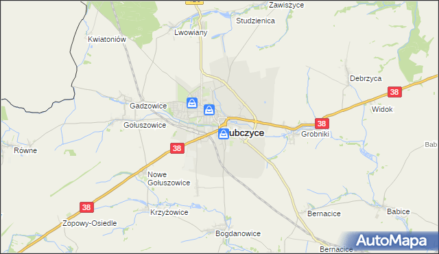 mapa Głubczyce, Głubczyce na mapie Targeo