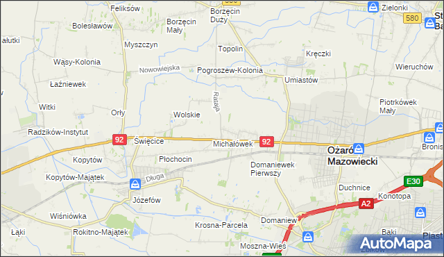 mapa Koprki, Koprki na mapie Targeo