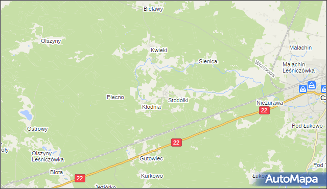 mapa Krzyż gmina Czersk, Krzyż gmina Czersk na mapie Targeo