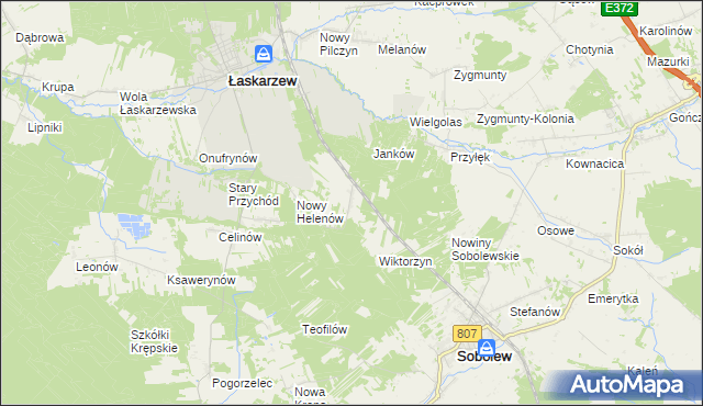 mapa Leokadia, Leokadia na mapie Targeo