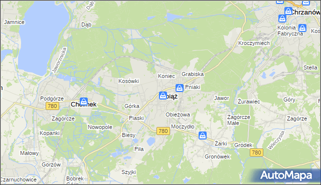 mapa Libiąż, Libiąż na mapie Targeo