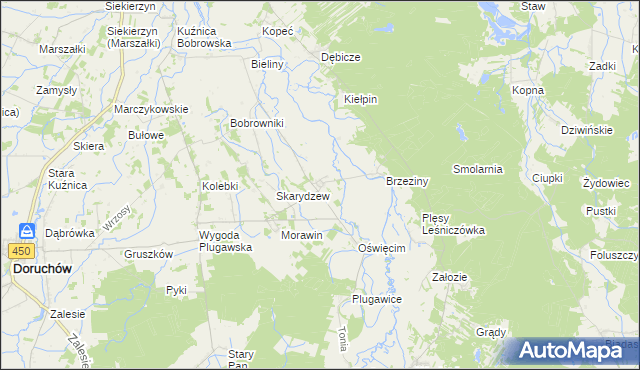mapa Mieleszówka, Mieleszówka na mapie Targeo