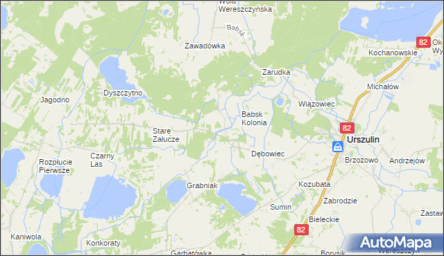 mapa Nowe Załucze, Nowe Załucze na mapie Targeo