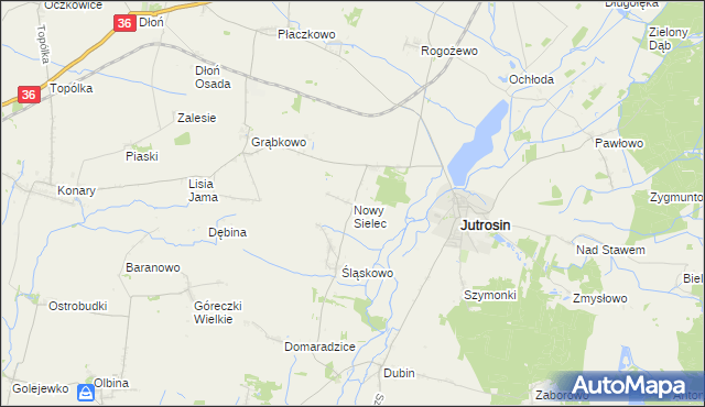 mapa Nowy Sielec, Nowy Sielec na mapie Targeo