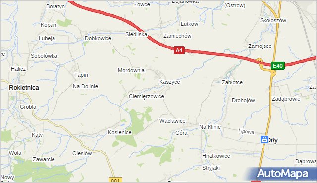 mapa Olszynka gmina Orły, Olszynka gmina Orły na mapie Targeo