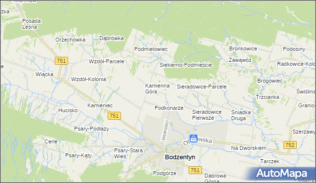 mapa Parcelanci, Parcelanci na mapie Targeo