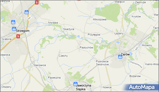 mapa Pastuchów, Pastuchów na mapie Targeo