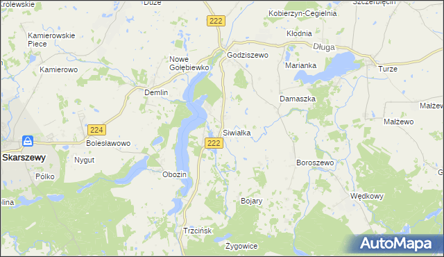 mapa Siwiałka, Siwiałka na mapie Targeo