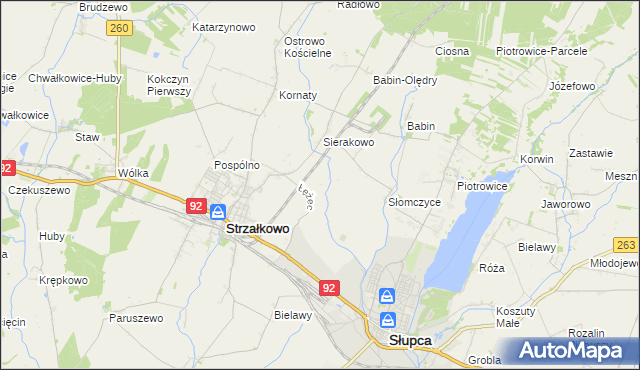 mapa Słomczyce-Huby, Słomczyce-Huby na mapie Targeo