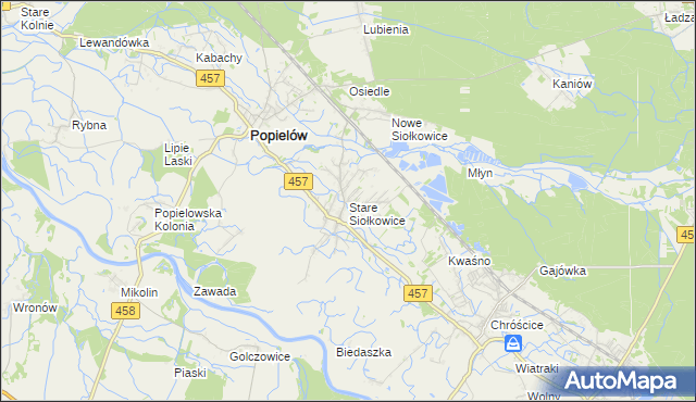 mapa Stare Siołkowice, Stare Siołkowice na mapie Targeo