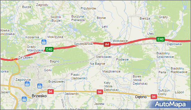mapa Sterkowiec, Sterkowiec na mapie Targeo