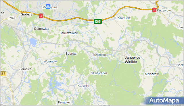 mapa Trzcińsko, Trzcińsko na mapie Targeo