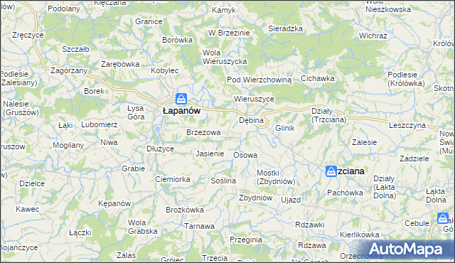 mapa Ubrzeż, Ubrzeż na mapie Targeo