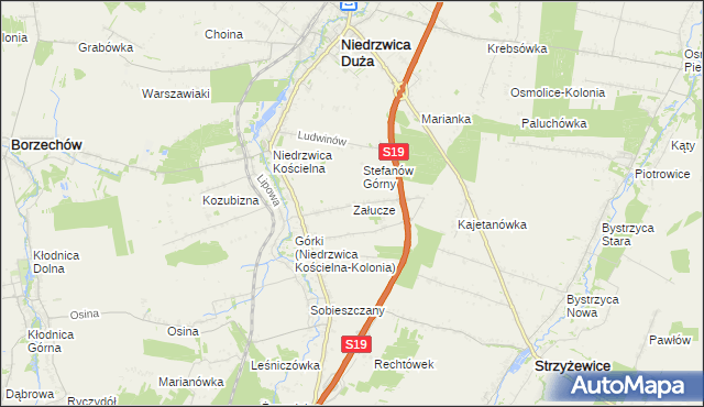 mapa Załucze, Załucze na mapie Targeo