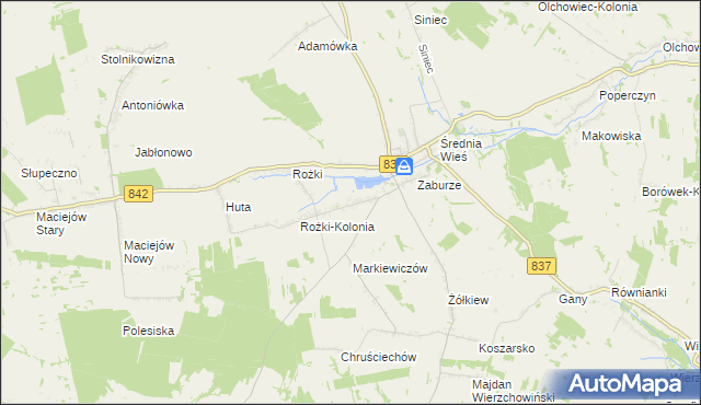 mapa Żółkiew-Kolonia, Żółkiew-Kolonia na mapie Targeo