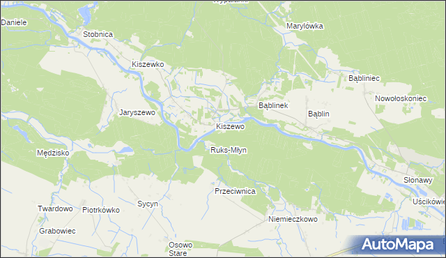 mapa Dołęga gmina Oborniki, Dołęga gmina Oborniki na mapie Targeo