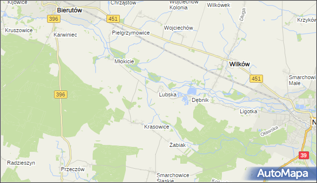 mapa Lubska, Lubska na mapie Targeo