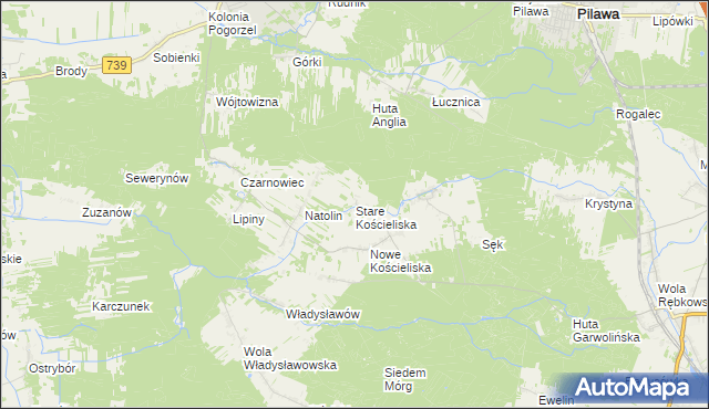 mapa Stare Kościeliska, Stare Kościeliska na mapie Targeo