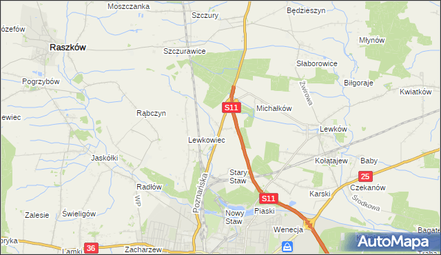 mapa Franklinów, Franklinów na mapie Targeo