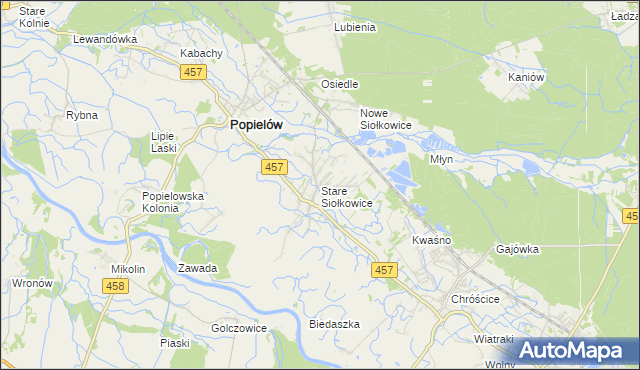 mapa Stare Siołkowice, Stare Siołkowice na mapie Targeo