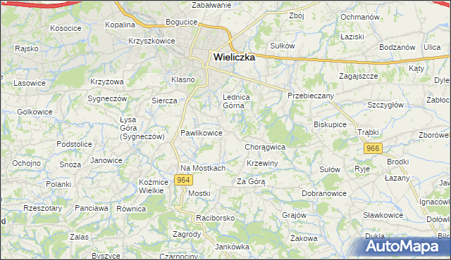 mapa Mietniów, Mietniów na mapie Targeo