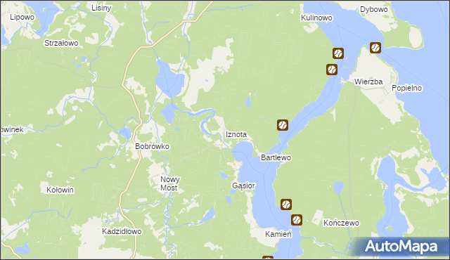 mapa Iznota, Iznota na mapie Targeo
