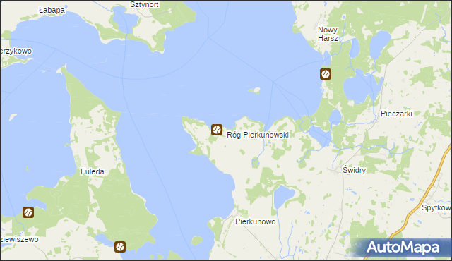 mapa Róg Pierkunowski, Róg Pierkunowski na mapie Targeo