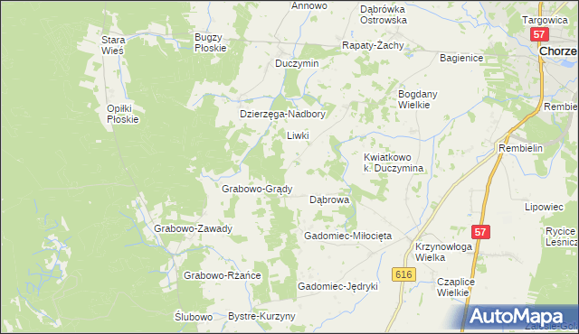 mapa Czarzaste Małe, Czarzaste Małe na mapie Targeo