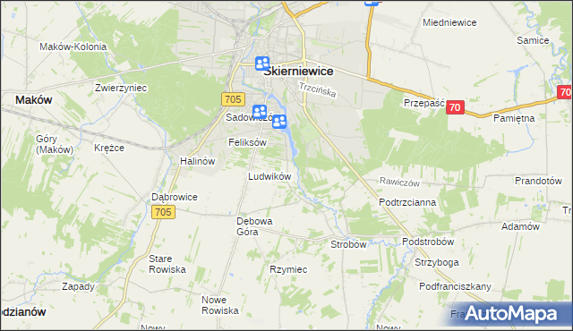 mapa Balcerów, Balcerów na mapie Targeo