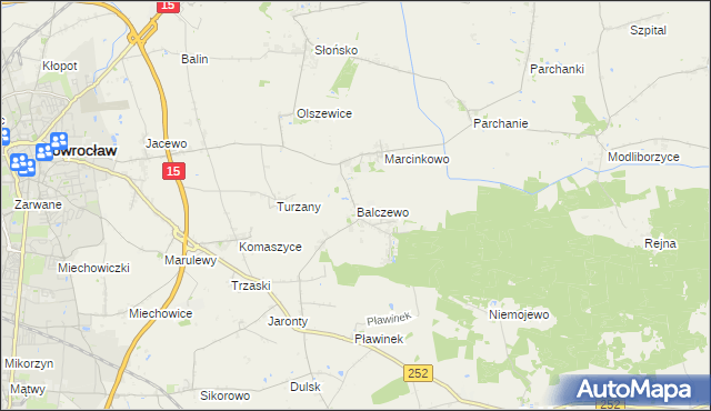 mapa Balczewo, Balczewo na mapie Targeo