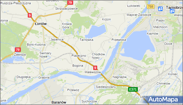 mapa Chodków Nowy, Chodków Nowy na mapie Targeo