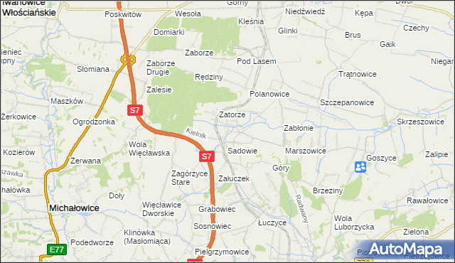 mapa Goszcza, Goszcza na mapie Targeo