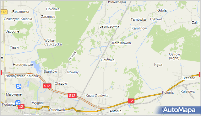 mapa Gotówka, Gotówka na mapie Targeo