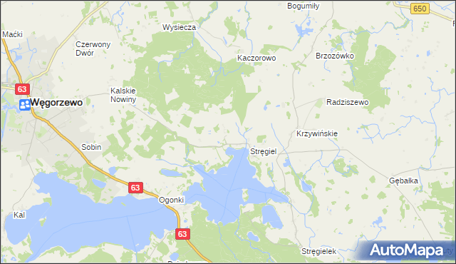 mapa Matyski, Matyski na mapie Targeo