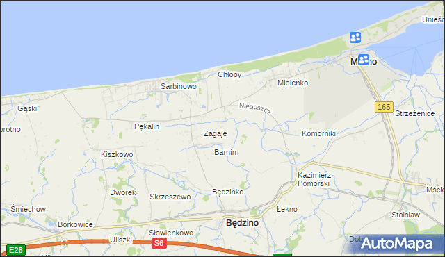 mapa Niegoszcz, Niegoszcz na mapie Targeo