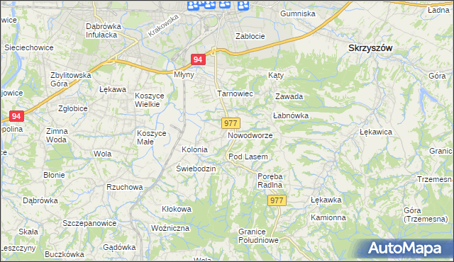 mapa Nowodworze, Nowodworze na mapie Targeo