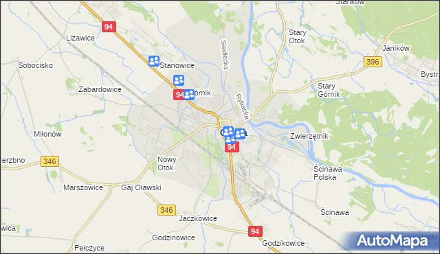 mapa Oława, Oława na mapie Targeo