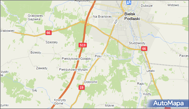 mapa Piliki, Piliki na mapie Targeo