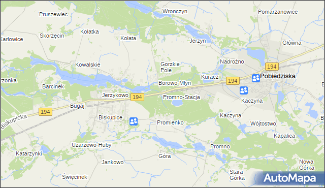 mapa Promno-Stacja, Promno-Stacja na mapie Targeo
