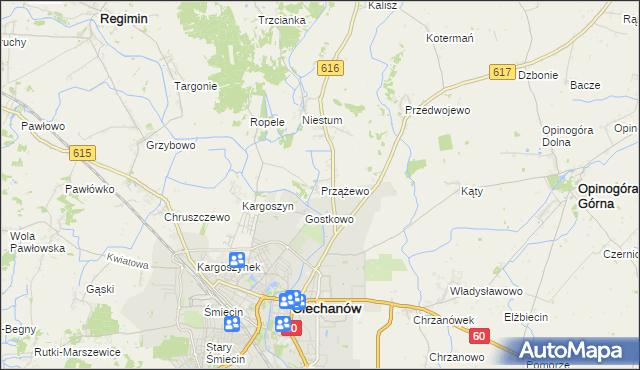 mapa Przążewo, Przążewo na mapie Targeo