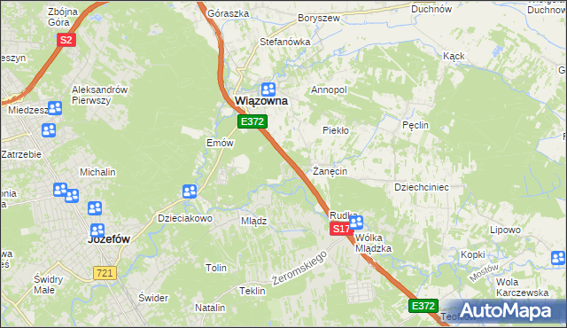 mapa Radiówek, Radiówek na mapie Targeo