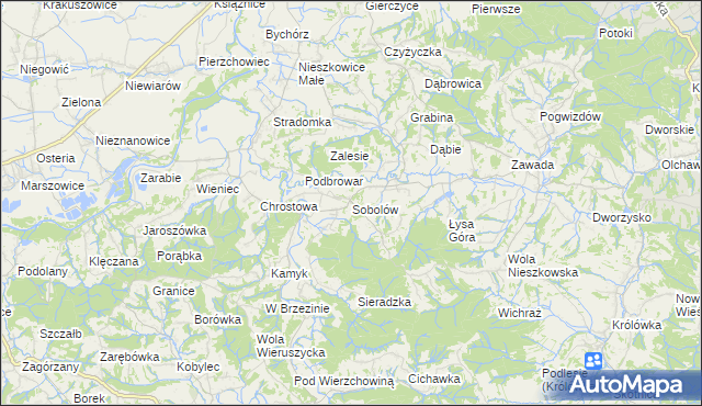 mapa Sobolów, Sobolów na mapie Targeo
