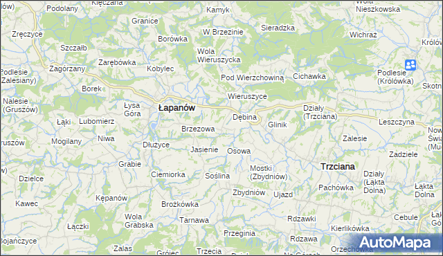 mapa Ubrzeż, Ubrzeż na mapie Targeo