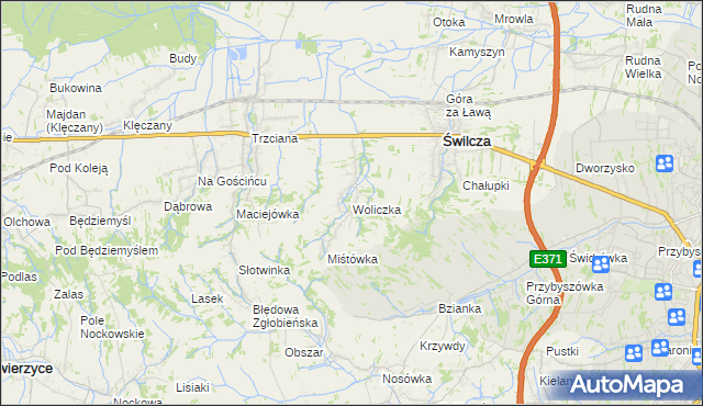 mapa Woliczka, Woliczka na mapie Targeo